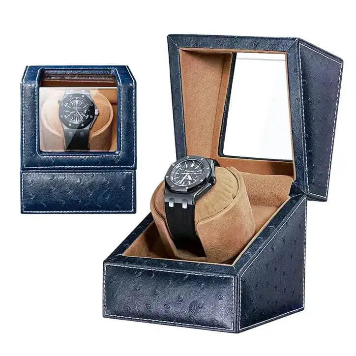 Pudełko na 4 zegarki z ekoskóry, wyściełane flanelą, ujęcie 21