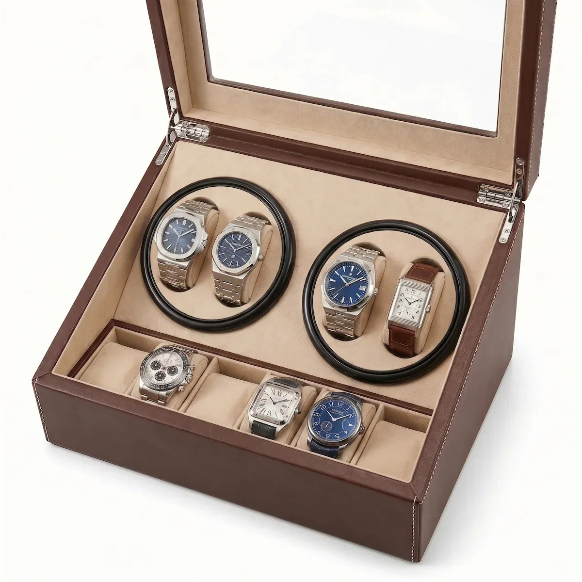 Rotomat na 4 zegarki z 6 przegródkami do przechowywania, ujęcie 4