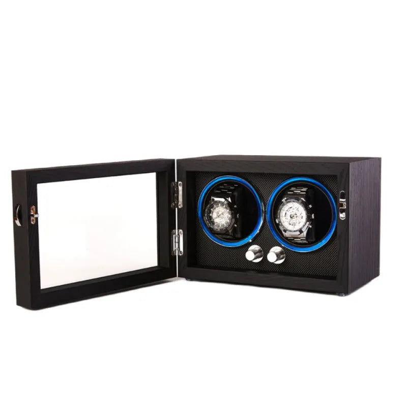 Rotomat na zegarki w formie kostki, czarny, z podświetleniem LED, ujęcie 6